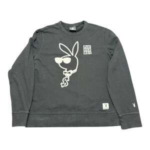 Playboy x Topten10 Black 'Play Rich Boy' Bunny Logo Crewneck Sweatshirt